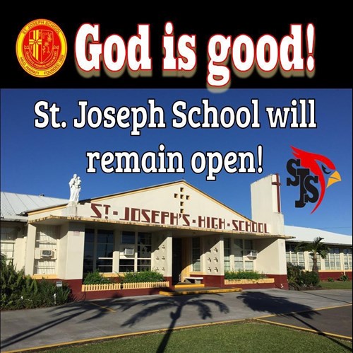 God is Good! St. Joseph School Hilo to Remain Open